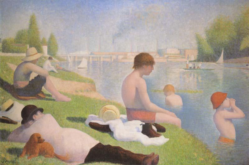 Georges Seurat Bathers at Asnieres oil painting image